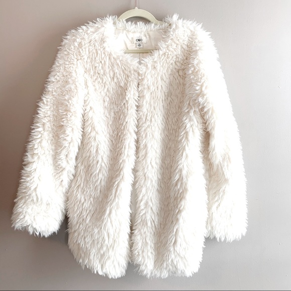 Cato Jackets & Blazers - Cato// Cream Faux Fur Shaggy Jacket